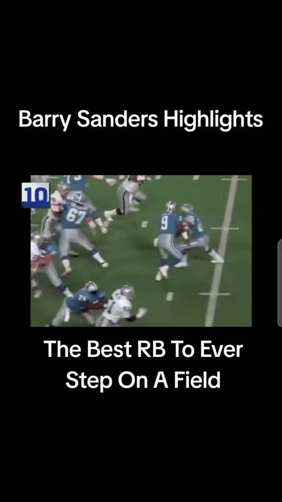 cover for Unstoppable moves from Barry Sanders! 🏈 #BarrySanders #NFLHighlights #DetroitLions #GOAT