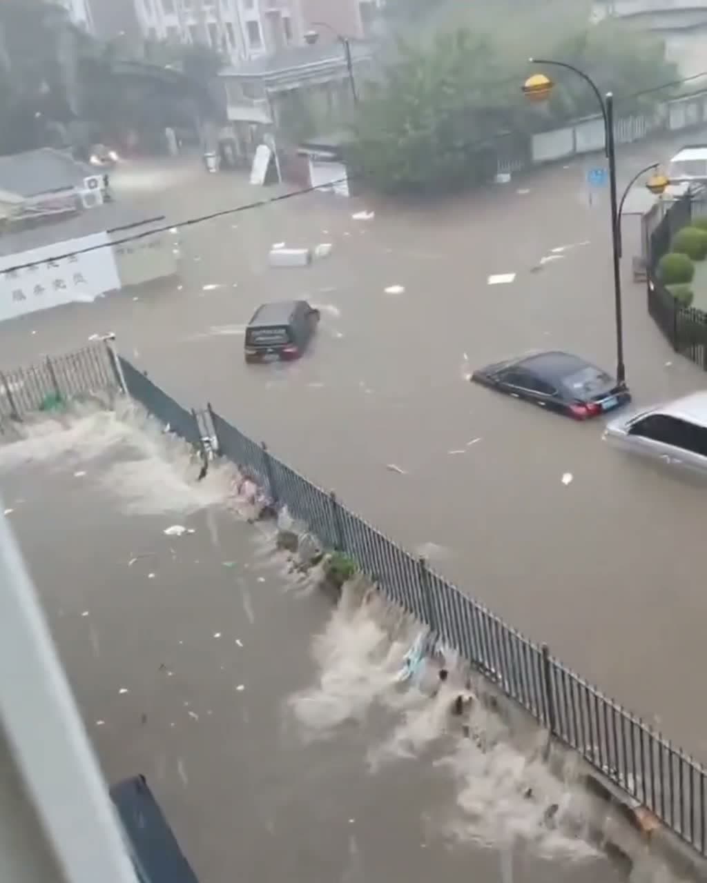 cover for Heavy flooding - Dalian, Liaoning Province, China - 16 September 2025 #flooding #disasterupdate #china 