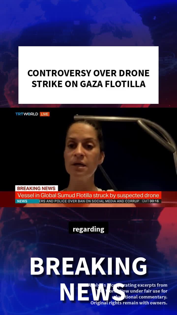 cover for AI news: Controversy Around Gaza Flotilla Drone Strike #ai#GazaCrisis#DroneAttackDebate#WorldNews#GlobalDiscussion