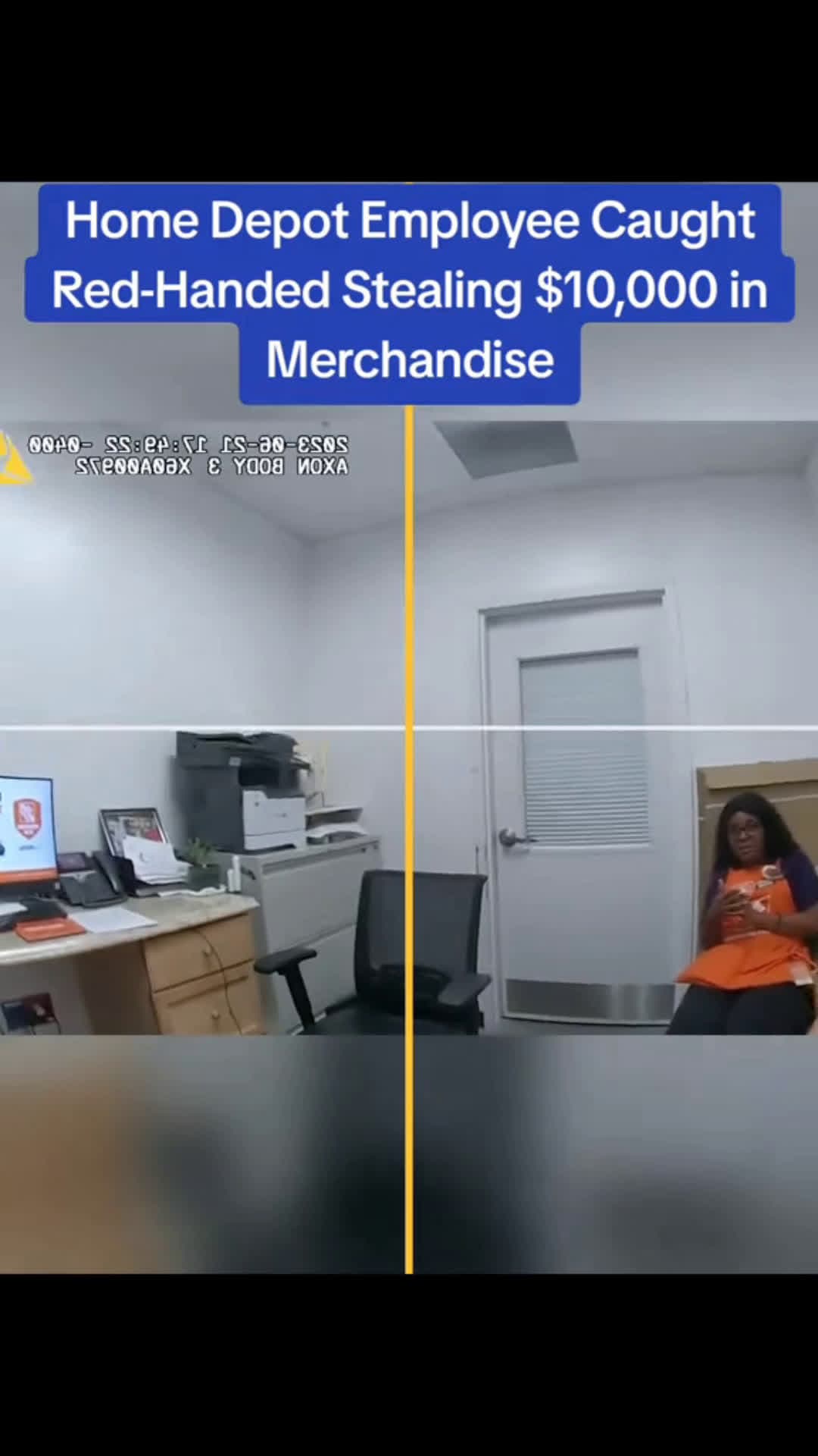 cover for Home Depot Employee Caught RedHanded Stealing 10000 in#scoopz#fyp