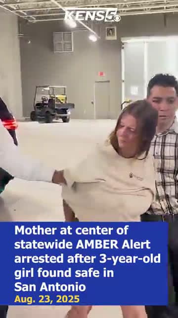 cover for Texas mother at center of statewide AMBER Alert arrested after 3-year-old girl found safe