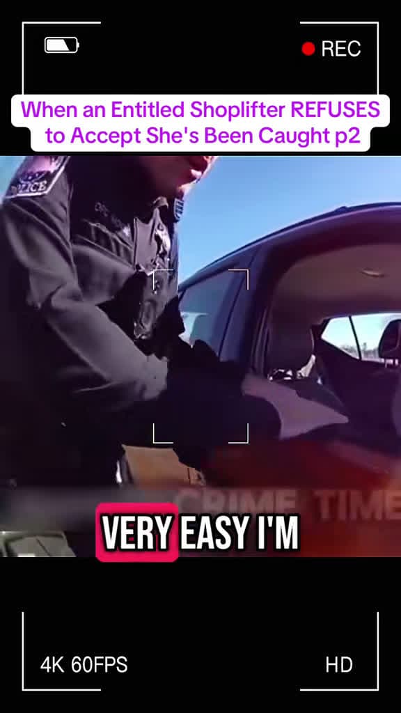 cover for Entitled shoplifter refuses to admit she's been caught — you won't believe her reaction 😮😳 #Shoplifting #CaughtOnCamera #Police #Cops #Drama