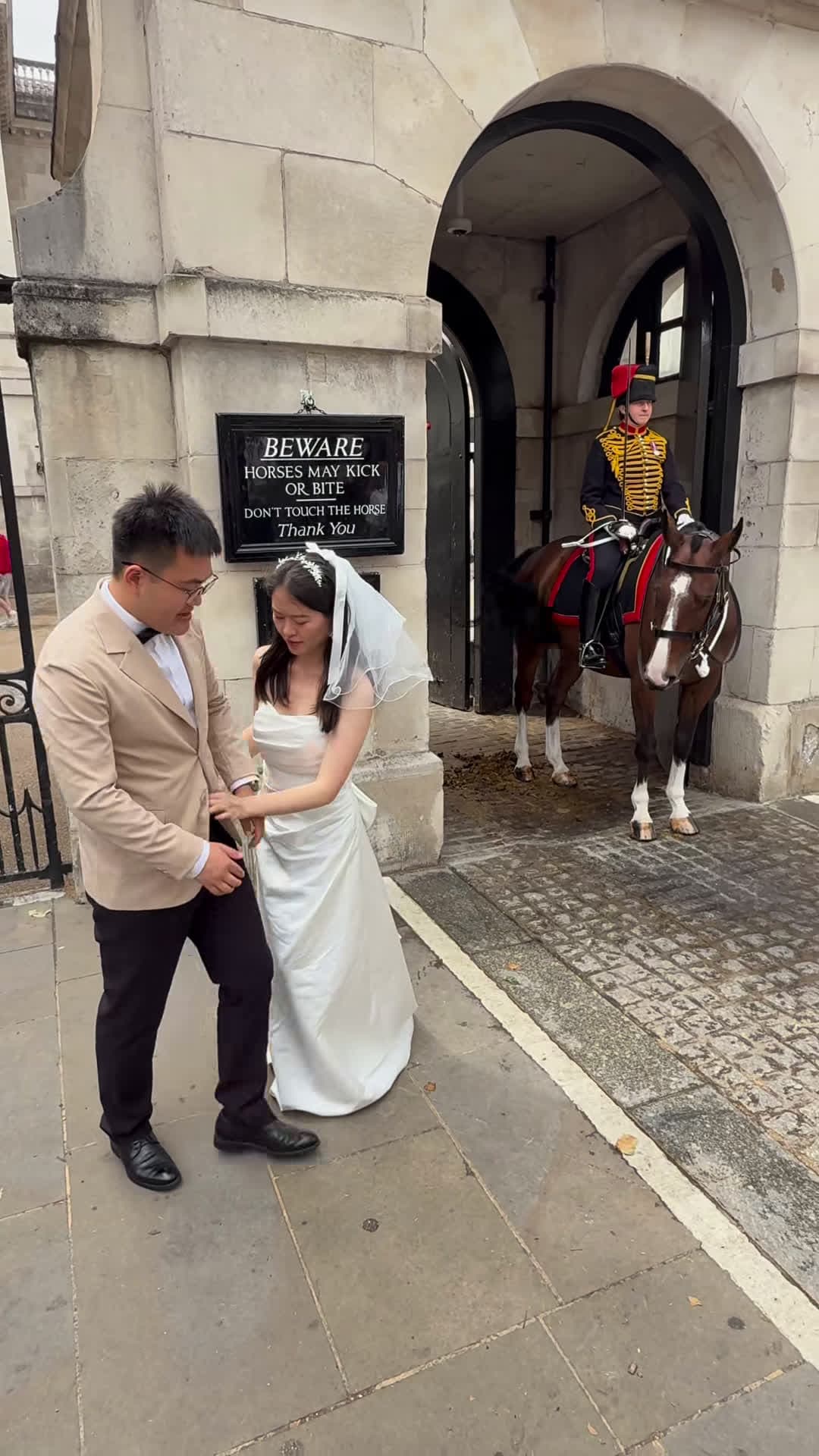 cover for Royal Romance Chinese Couples Bridal Shoot at Horse Guards! A breathtaking bridal shoot as a Chinese couple celebrates love in the heart of royal
