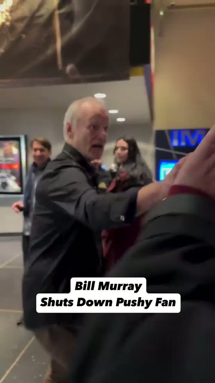 cover for Bill Murray getting heated at a fan