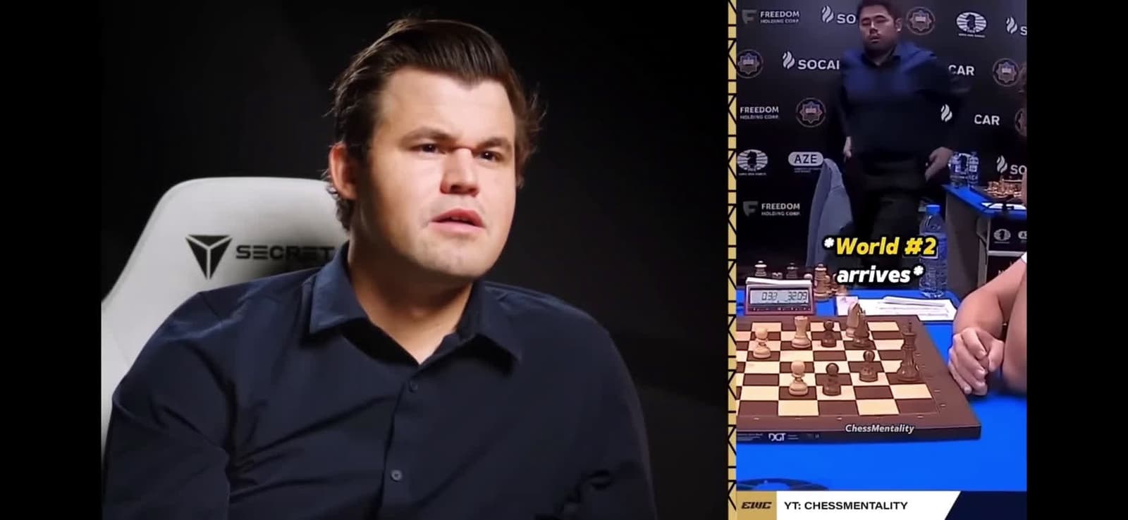 cover for Magnus says: I win the tournament, but losses go viral longer than wins. 🔥 #Chess #MagnusCarlsen #ViralLosses