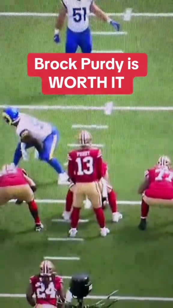 cover for Brock Purdy is proving he's worth every penny! 🔥 #49ers #NFL #FootballAnalysis