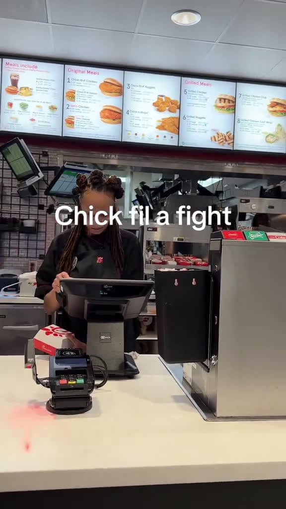 cover for They fighting in chick fil a