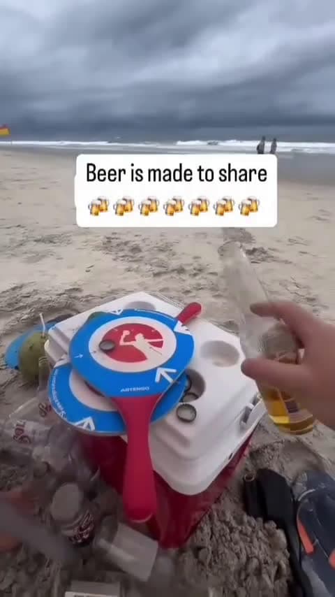 cover for Crab drinking beer at the beach