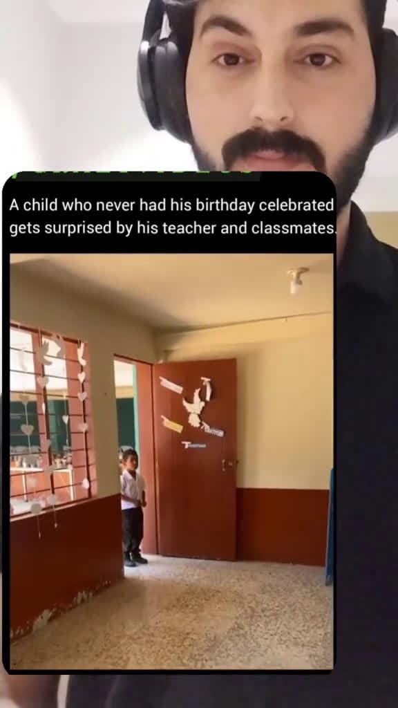 cover for a child who never had birthday celebrated get surprised by classmate and teacher #foryou #fyp #surprisegift  created by Mr.Khan with Mr.Khan’s original sound