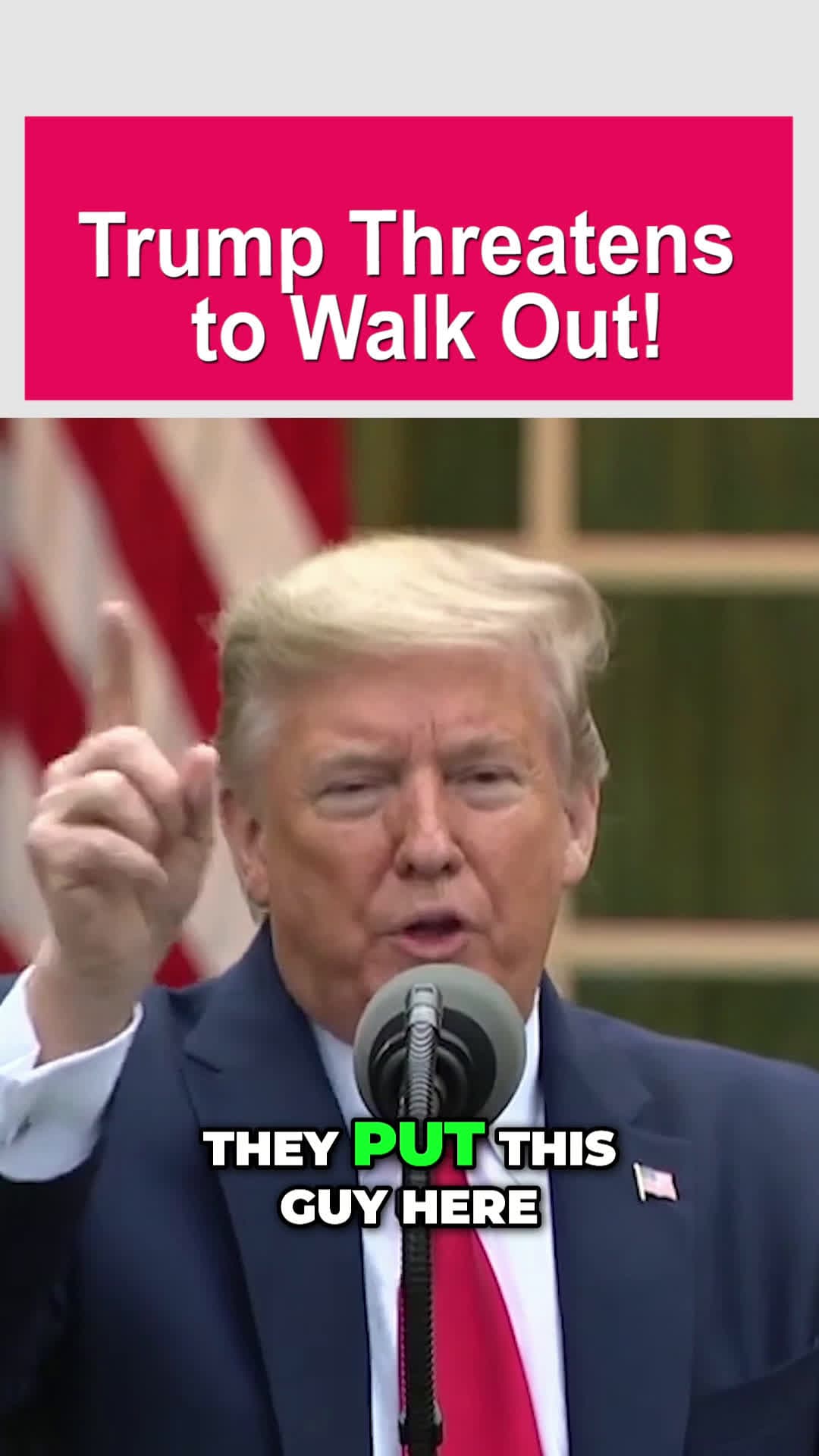 cover for Tense Moment: Trump Ready to Leave 😳😅