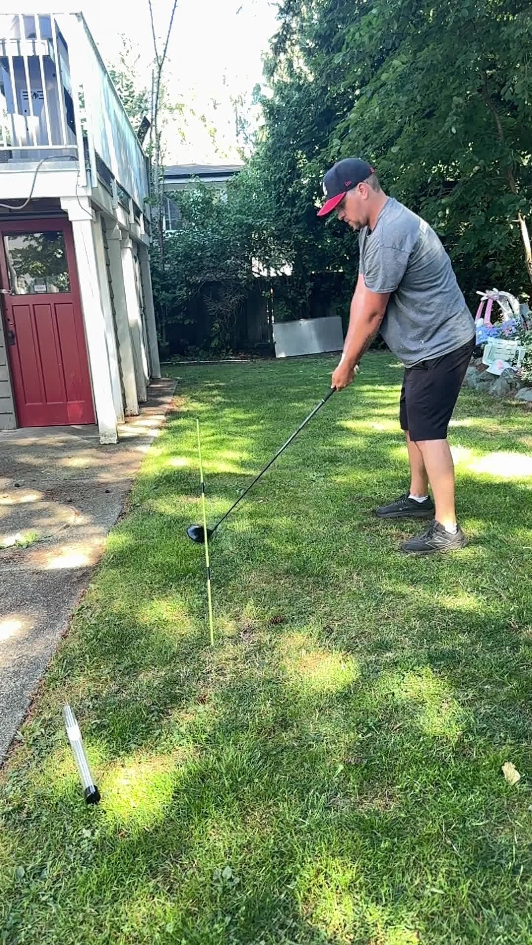 cover for Lefty golfer with a weak slice misses big 😬 #Golf #Lefty #Slice