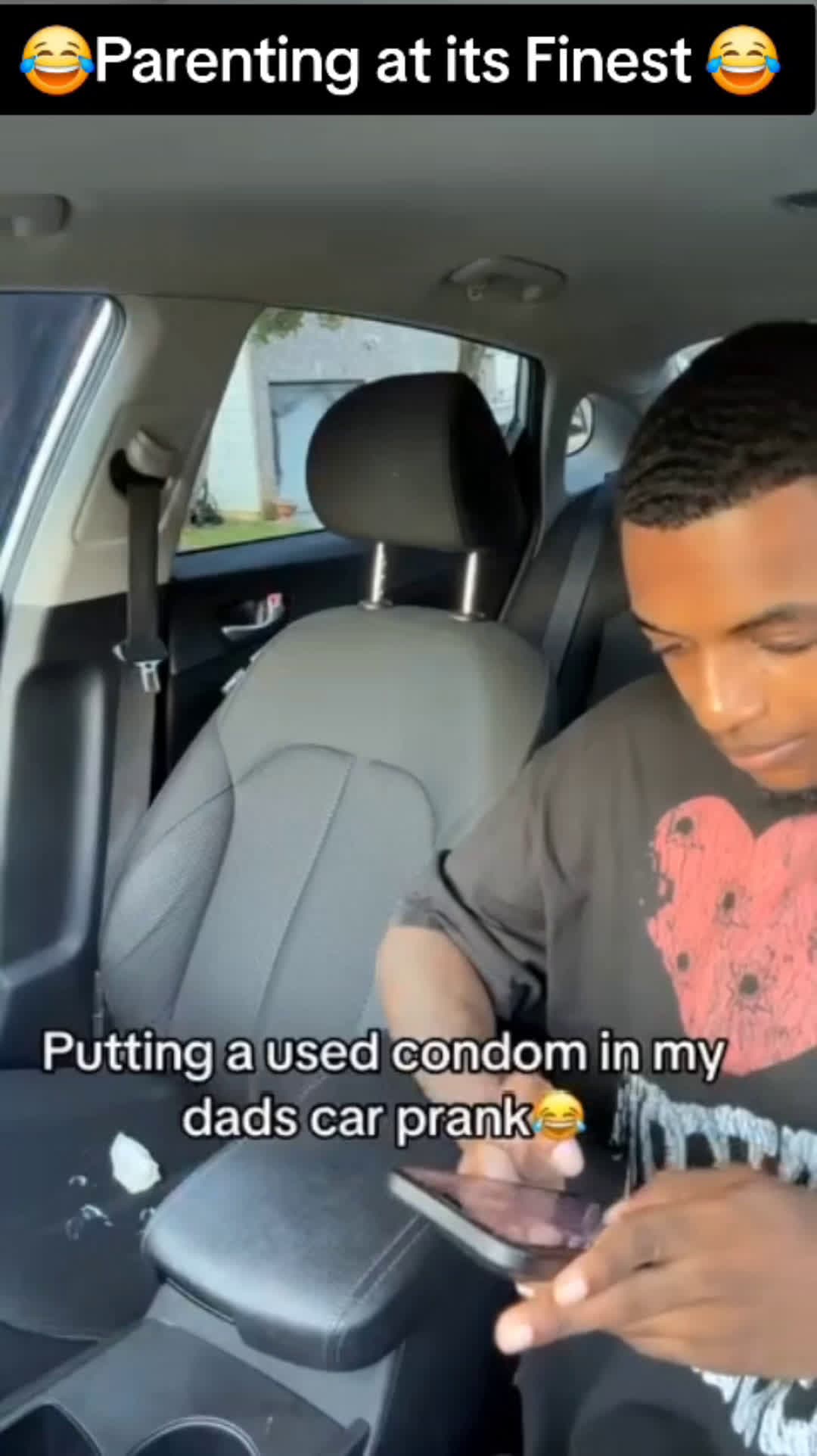 cover for Parenting at its finest😭I know u not humping in my car 😂😂😂😭