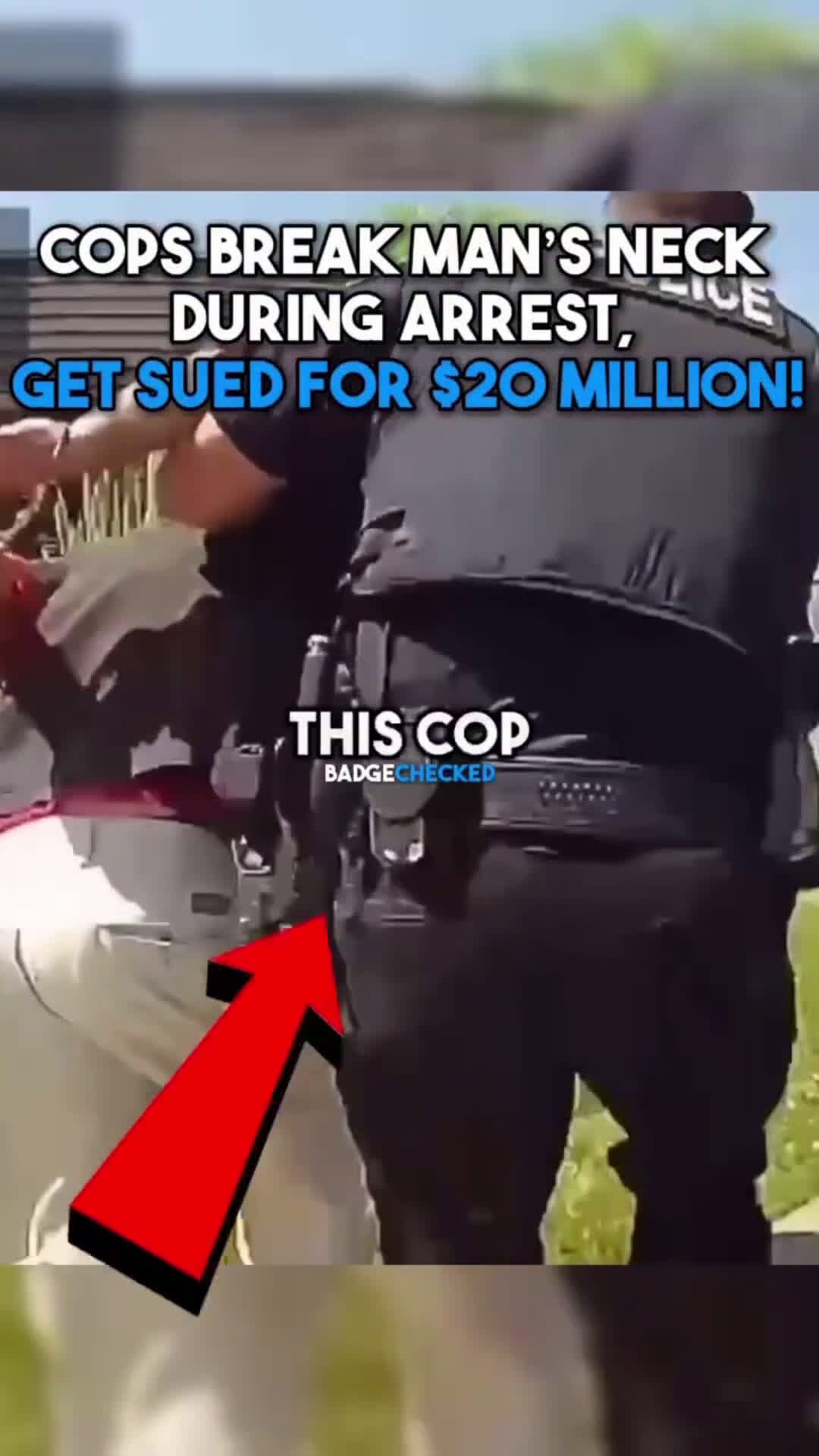 cover for Cops Break Man’s Neck During Arrest, Get Sued for $20 Million — Then Get Fired! #bodycam 