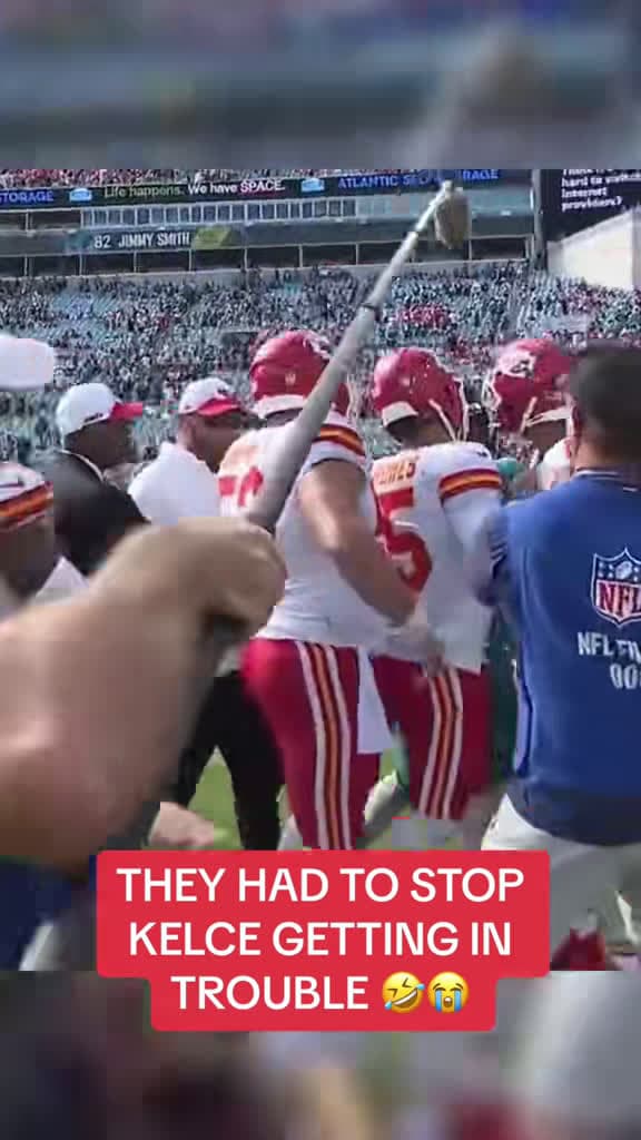 cover for Watch Patrick and Nick hilariously saving Trav at the end of today’s game! 🙌🤣 #ChiefsKingdom #KCChiefs #NFL