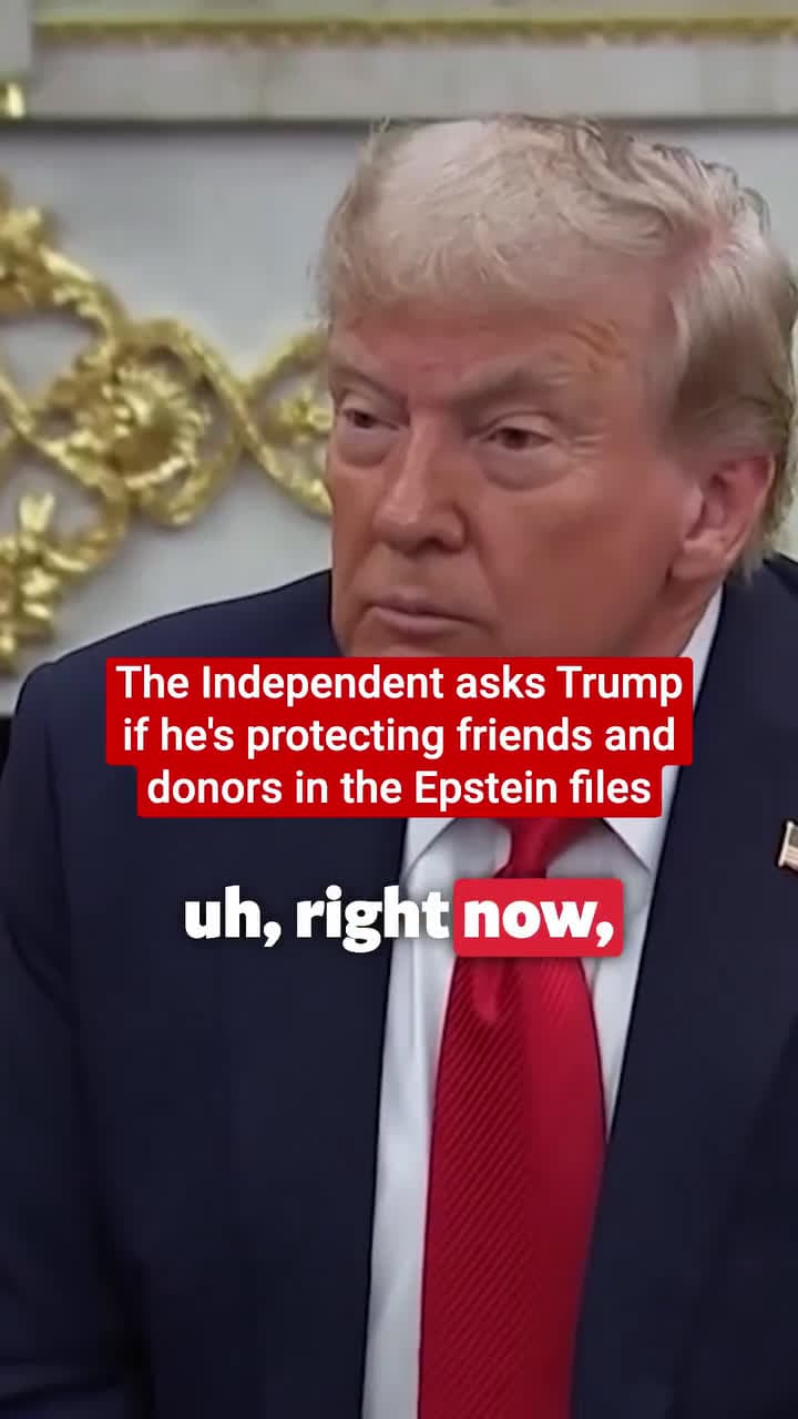 cover for Andrew Feinberg, The Independent’s White House correspondent, was in the Oval Office this morning and asked President Donald Trump whether, in its handling of the Epstein files and partial release, the Justice Department was pr...