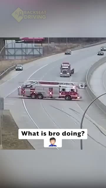 cover for Amateur firetruck driving almost ended f