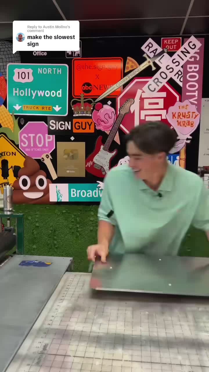cover for Replying to @Austin Mollno This slow enough? #signs #work #asmr #twins #oddlysatisfying #thesignguy #signguy #foryou #fypシ #foryoupage
