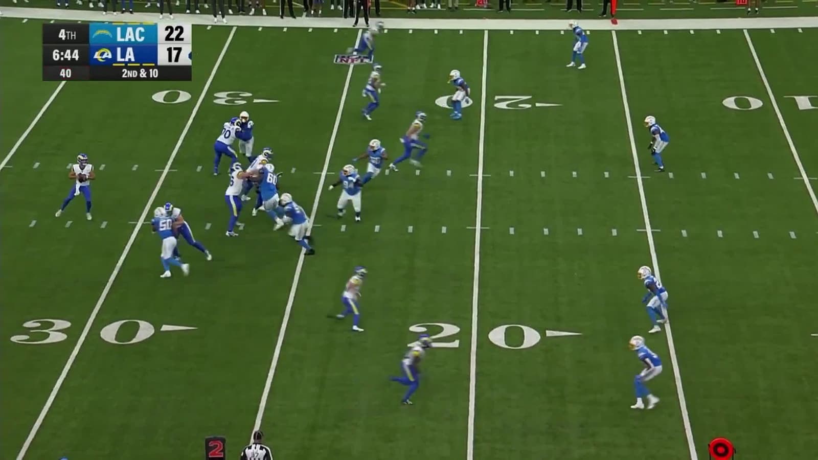 cover for Massive 300+ lb DT Terah Edwards makes a surprise interception in coverage for the Chargers 🏈😲 #Chargers #DT #Interception #FootballHighlight