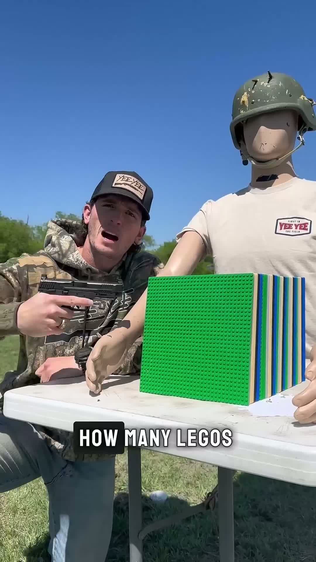 cover for Are legos bulletproof?  #oddlysatisfying  #caughtoncamera  #firstvideochallenge  #foryou  #fyp  #foryoupage  #scoopz  #guns  #shooting