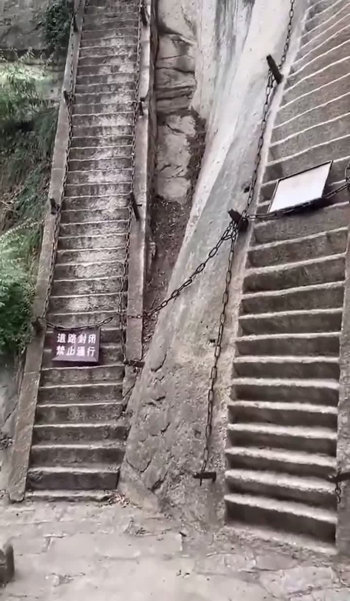 cover for Dare to climb the legendary Mt. Hua stone staircase? 🧗‍♂️ #MtHua #EpicClimb #Adventure #China #Travel