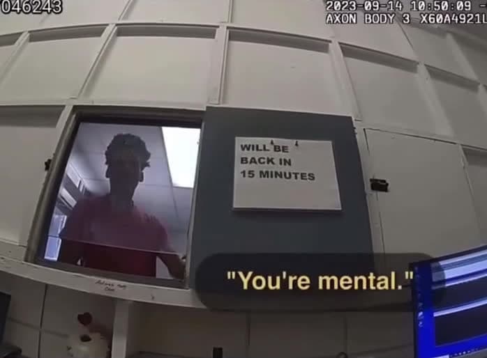 cover for inmate beats up cop because the cop called him mental #fyp