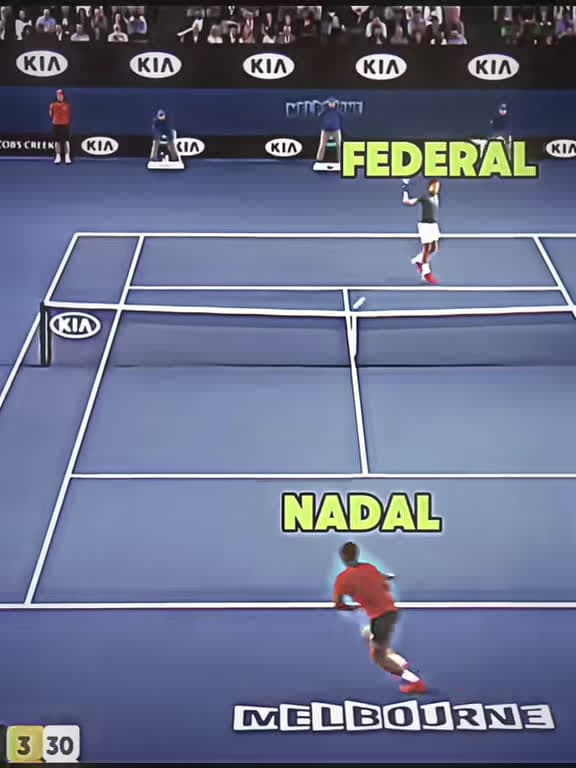 cover for When Federer leaves Nadal speechless on the court! 🎾 #Federer #Nadal #Tennis