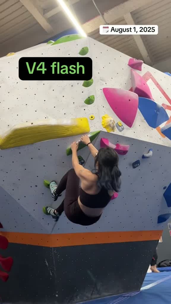 cover for Why was this V4 top-out tougher than the V6? 🤔 #bouldering #climbing #womenwhoclimb