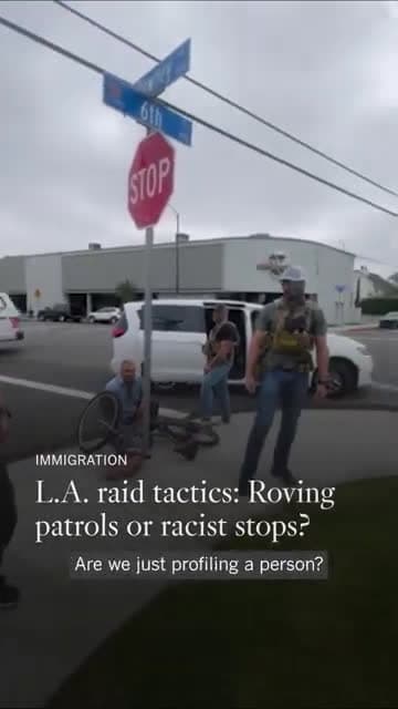 cover for L.A. raid tactics: Roving patrols or racist stops?