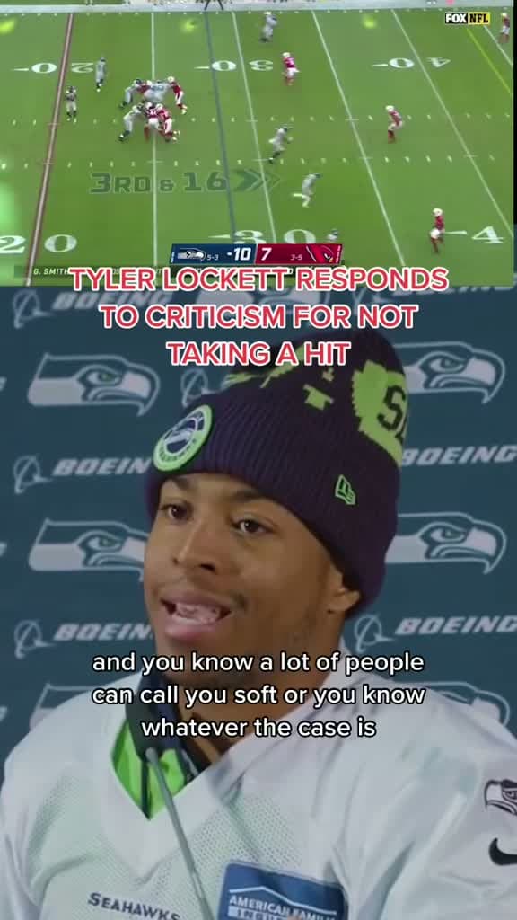 cover for Tyler Lockett keeps it 💯 on the field! #NFL #Football #Goat
