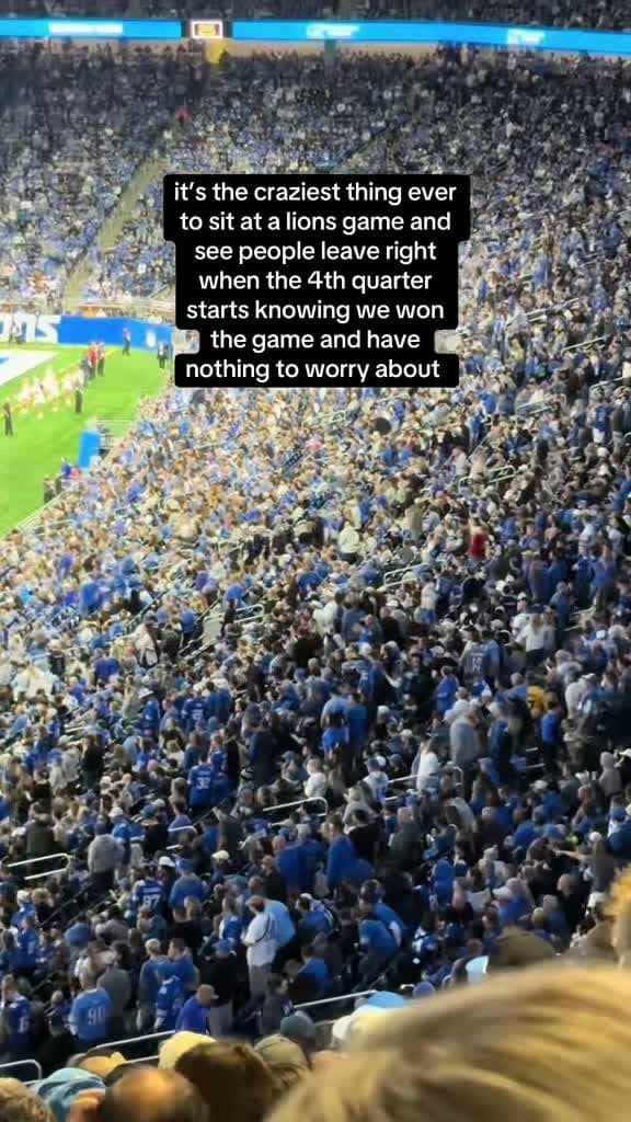 cover for Witness this ultra-rare moment at Ford Field! 🏈 #DetroitLions #FordField #FootballMagic