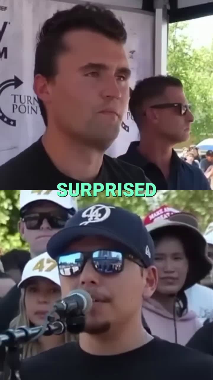 cover for Charlie Kirk was surprised with this new question #debate #charliekirk