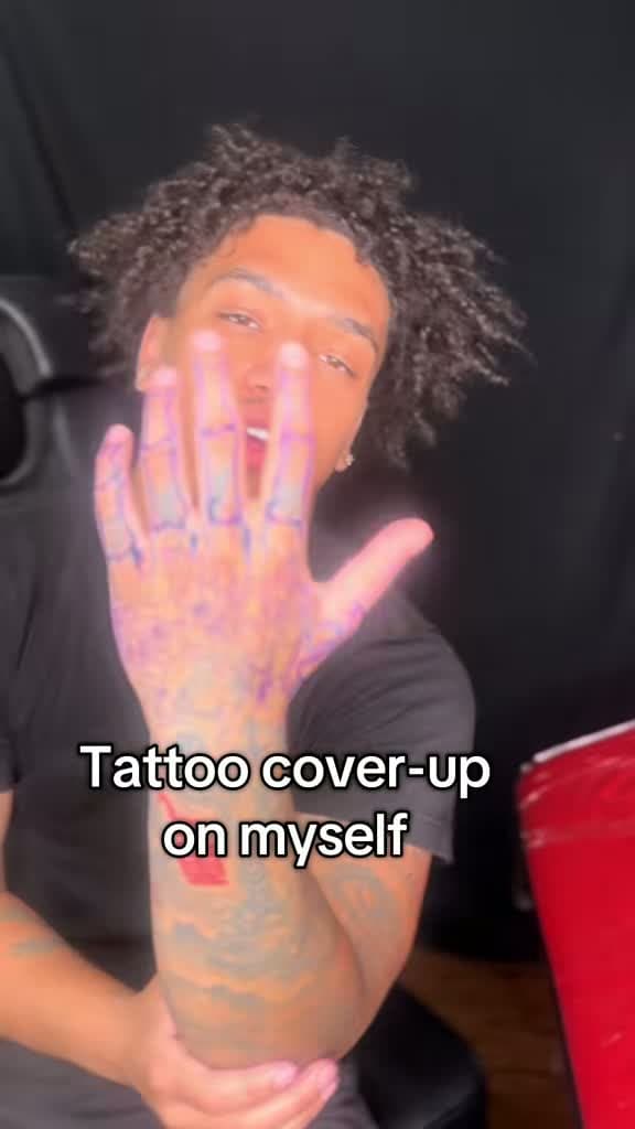 cover for Not your average artist at work 🤷🏽‍♂️ #tattoo #viral #fyp