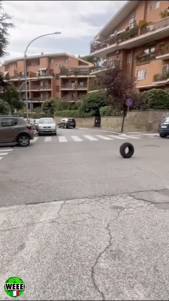 cover for weeememeitalia rolling tyres road funny moment run meme 77568 #nicevideo