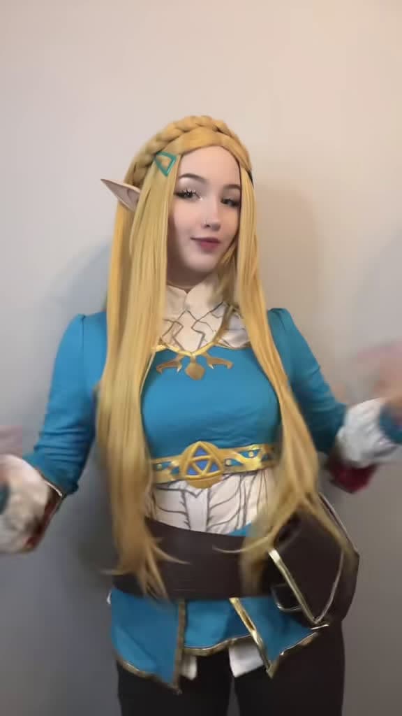 cover for That Zelda cosplay dance had me giggling 😂 #Zelda #BreathOfTheWild #Cosplay #DanceTrend