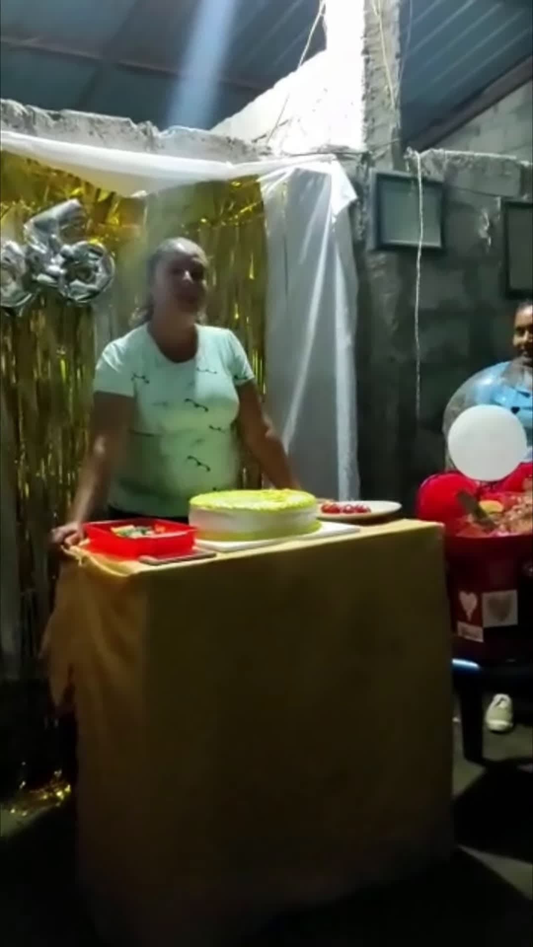 cover for #FirstVideoChallenge Pranking Man Uses a Broom to Crash Birthday Cake.