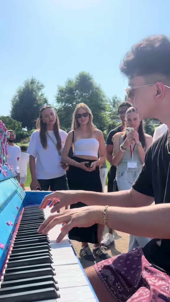 cover for Until we meet again at the public piano - a magical moment 🎹✨ #SeeYouAgain #Piano #PublicPiano