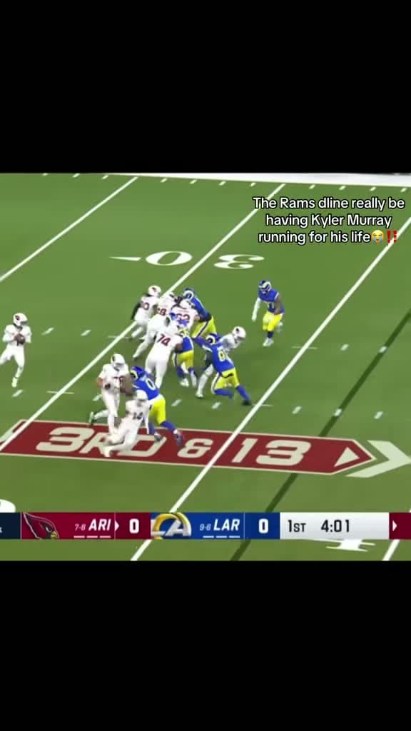 cover for When the O-line just gives up protecting the QB... #Rams #KylerMurray 🖤💙