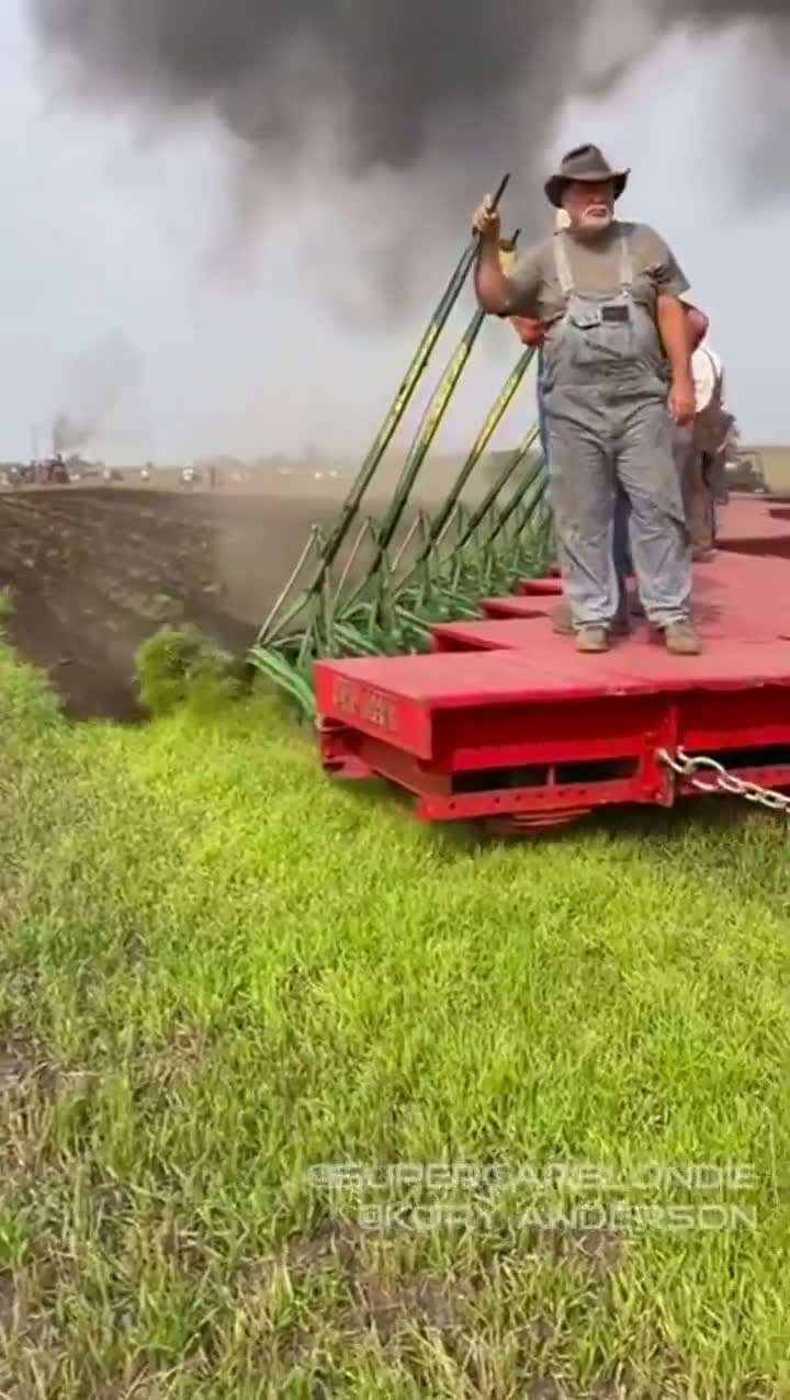 cover for Watch this steam engine tractor masterfully pulling a massive 44-bottom plow! 🚜🔥 #SteamEngine #TractorPower #FarmingLife #VintageMachinery