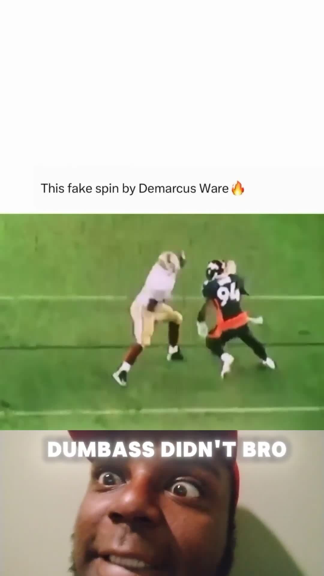 cover for Demarcus Ware Fake me out is crazy as hell onG 🤯🤯 #fyp #viral #trending #caughtoncamera 