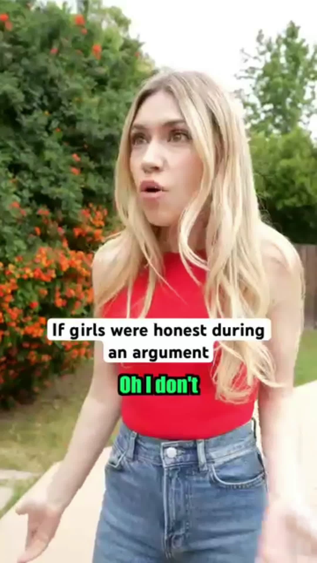 cover for If girls were honest during an argument 😂