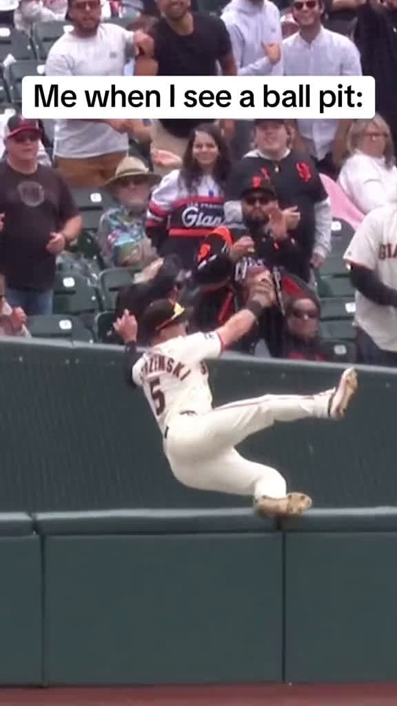 cover for CATCH OF THE YEAR?! #MLB #Giants #catch  created by MLB with MLB’s original sound
