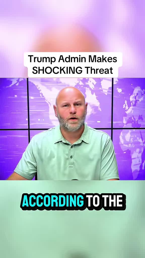 cover for Trump Admin Drops SHOCKING Threat! What’s Next? ⚡ #DonaldTrump #Politics #BreakingNews