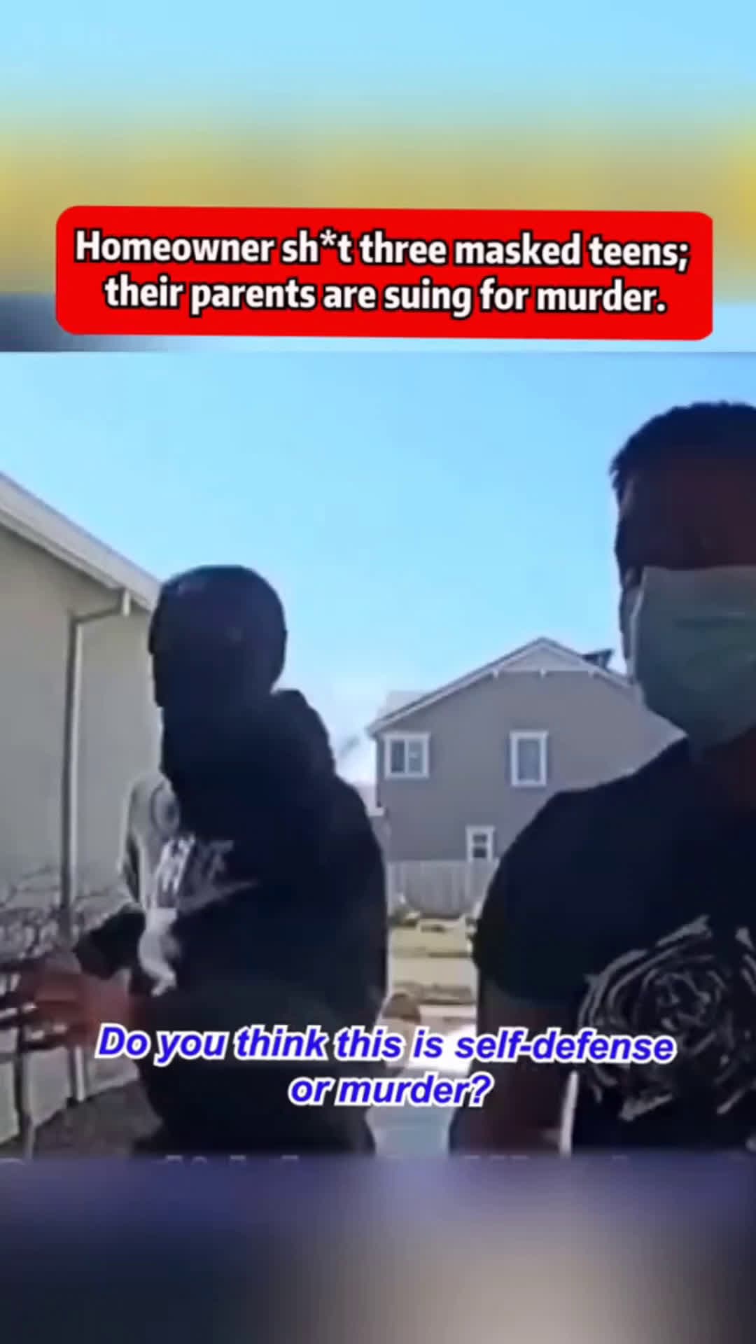 cover for Homeowners shot three mashed teens , their parents are using for murder #truecrime #crime #scoopz #fyp #truecrimestories #police #policeofficer #viral 