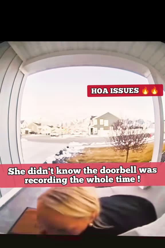 cover for She had no idea the doorbell camera was recording the whole time—wait till you see this 😳📹 #DoorbellCam #SecurityCamera #NeighborDrama #HOA