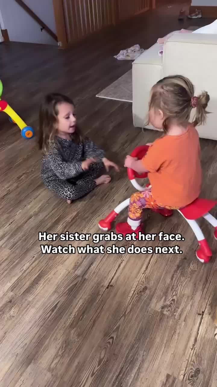 cover for watch how firm this little girl put her feet down and speak to her sis