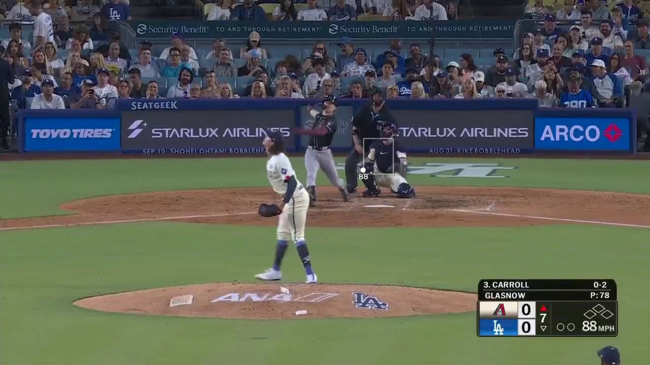 cover for Corbin Carroll crushes the tie with his 28th homer of the season! ⚾🔥 #CorbinCarroll #MLB #HomeRun #Baseball