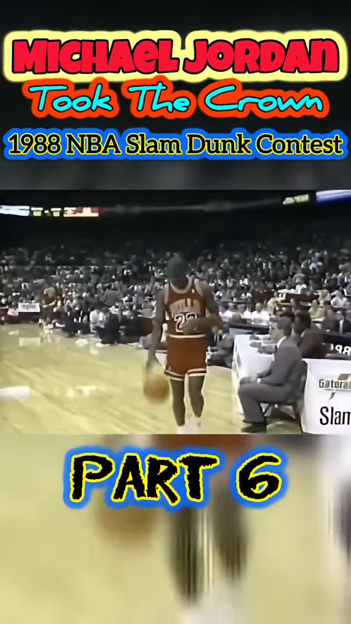 cover for Witness Michael Jordan's Legendary 1988 Slam Dunk Triumph! 🏀👑 #MichaelJordan #SlamDunk #Basketball