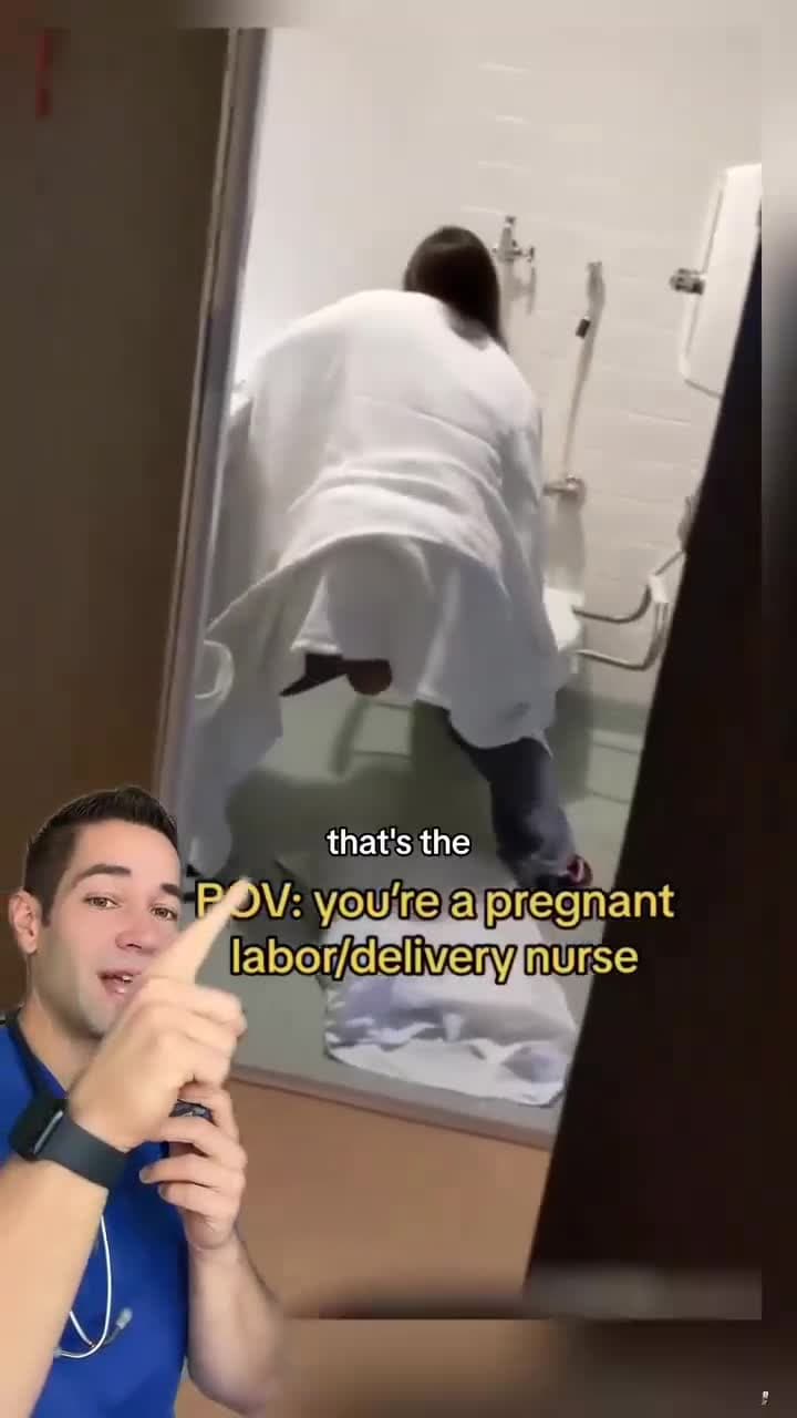 cover for pov you're a pregnant  labor /deliver nurse 