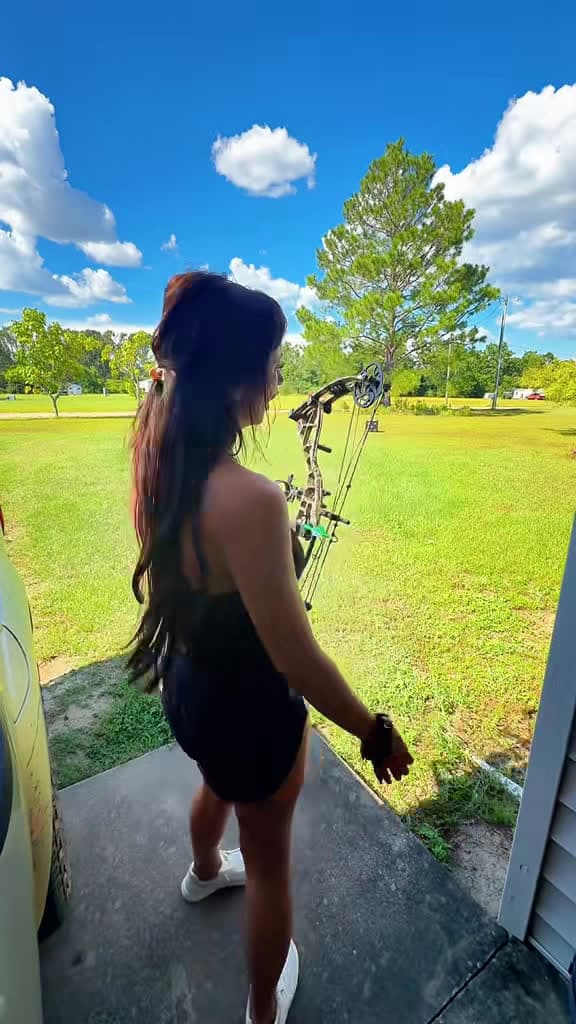 cover for Who's been slingin' arrows lately? 🏹🔥 #bowhunting #archery #practice #outdoors #hunting