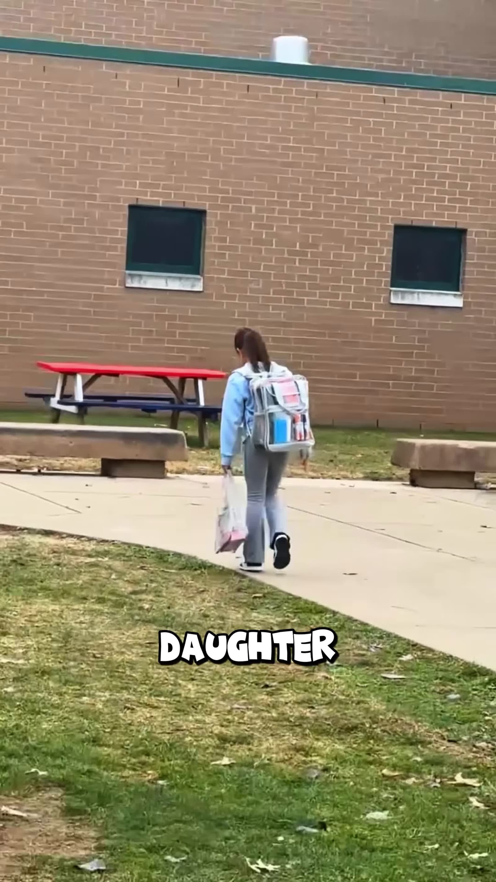 cover for Her school drop off goes Hilarious PAPIBORICUA9213